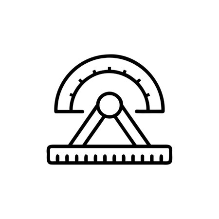 Tachometer icon. Simple line, outline vector elements of measurement icons for ui and ux, website or...