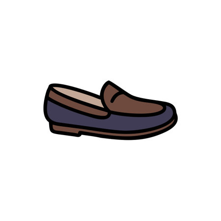 Men's shoes icon. Vector illustration. Isolated on white background.のイラスト素材