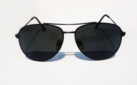 Sunglass on White Background. Reflection Shadowの写真素材