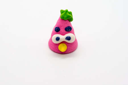 Animal icing decoration isolated on whited background.の写真素材