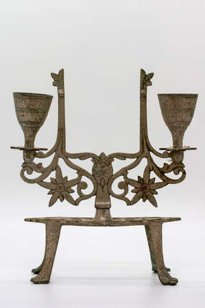 Malay traditional brass ware isolated on white background.の写真素材