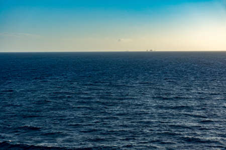 Sea view from offshore jackup drilling rig.の写真素材