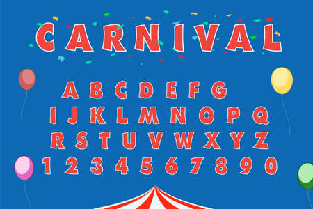 Carnival Set Alphabet  Vectorのイラスト素材