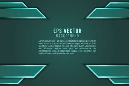 Dark green background vector editable elegant simple minimalism back ground glow BG abstractのイラスト素材