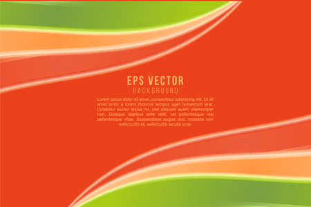 Background abstract green and orange combination  vector back ground pastel colorのイラスト素材