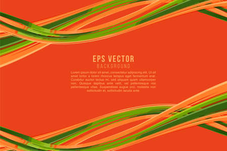 Background abstract green and orange combination eps vector back ground pastel colorのイラスト素材