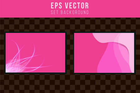 Pink background abstract set editable   vector purple effect book cover back groundのイラスト素材
