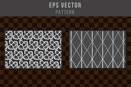 Grayscale pattern background seamless gray back ground black and whiteのイラスト素材
