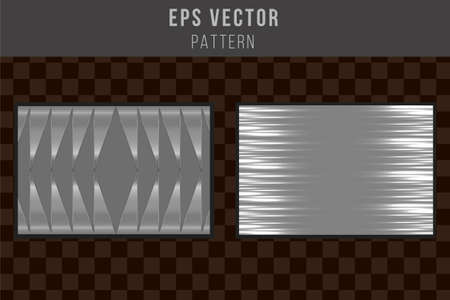 Set of grayscale seamless pattern black and white  vector editableのイラスト素材