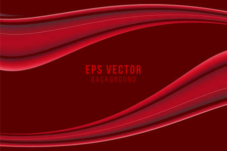 Red vector background abstract design for template bannerのイラスト素材