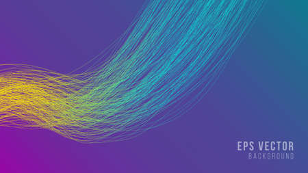 Wavy lines abstract background with gradient shiny effect. line background can use for web, website, site, presentation, book cover, poster, banner, flyerのイラスト素材