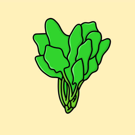 vegetable isolated vector illustration cartoon style. can use for vegetarian diet design of poster, banner, flyer, pamphlet, leaflet, brochure, catalog, food menu, web, site, websiteのイラスト素材