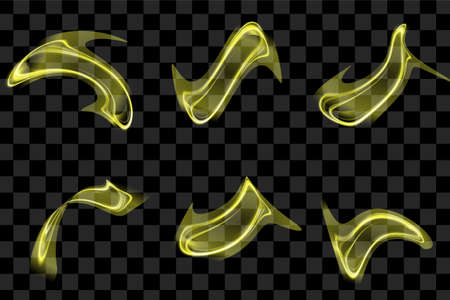 Yellow shiny abstract effect shine element design isolated vector use for web, site, website, poster, banner, flyer, pamphlet, leaflet, brochure, catalog designのイラスト素材