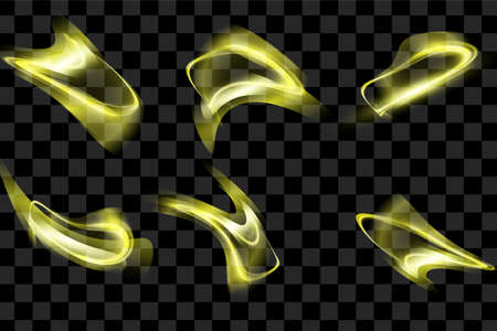 Yellow shiny abstract effect shine element design isolated vector use for web, site, website, poster, banner, flyer, pamphlet, leaflet, brochure, catalog designのイラスト素材