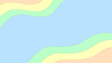 Pastel colour shape abstract background with blue green yellow and orange colors. can use for poster, banner, flyer, pamphlet, leaflet, brochure, catalog, web, website, site, card backgroundのイラスト素材