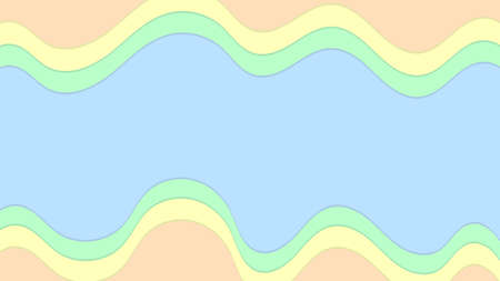 Pastel colour shape abstract background with blue green yellow and orange colors. can use for poster, banner, flyer, pamphlet, leaflet, brochure, catalog, web, website, site, card backgroundのイラスト素材
