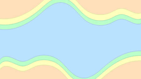 Pastel colour shape abstract background with blue green yellow and orange colors. can use for poster, banner, flyer, pamphlet, leaflet, brochure, catalog, web, website, site, card backgroundのイラスト素材
