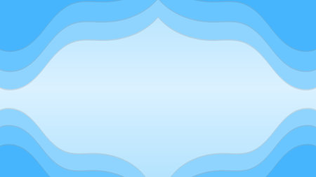 Blue pastel papercut abstract background with gradient. can use for poster, banner, flyer, pamphlet, leaflet, brochure, catalog,web, site, website, presentation paper cut backgroundsのイラスト素材