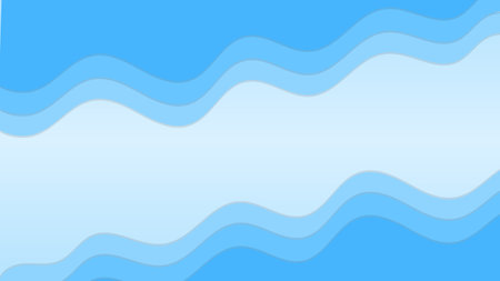 Blue pastel papercut abstract background with gradient. can use for poster, banner, flyer, pamphlet, leaflet, brochure, catalog,web, site, website, presentation paper cut backgroundsのイラスト素材