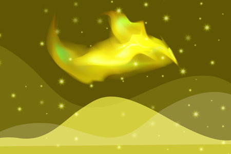Halftone space galaxy background with yellow and brown gradient colors. can use for poster, banner, flyer, pamphlet, leaflet, brochure, web, site, website, presentation backgroundsのイラスト素材