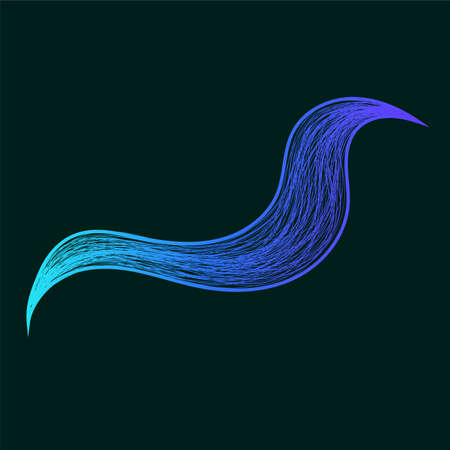 Abstract blue gradient wavy lines isolated vector element design for background. can use for poster, banner, flyer, pamphlet, leaflet, brochure, catalog, web, site, website, presentation backgroundsのイラスト素材