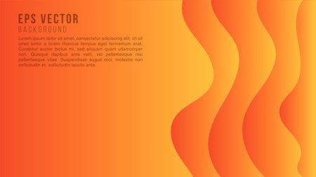 Papercut orange abstract background vector paper cut gradient effect. can use for poster, banner, flyer, pamphlet, leaflet, brochure, catalog, web, site, website, presentation backgroundsのイラスト素材