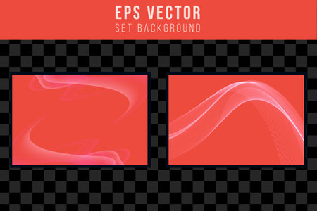 Set of red abstract background with gradient style. can use for poster, banner, flyer, pamphlet, leaflet, brochure, catalog, web, site, website, presentation, book coverのイラスト素材