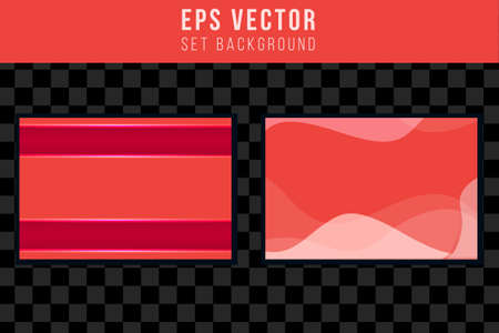 Set of red abstract background with gradient style. can use for poster, banner, flyer, pamphlet, leaflet, brochure, catalog, web, site, website, presentation, book coverのイラスト素材