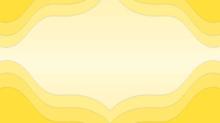Yellow papercut abstract background with gradient paper cut backgrounds can use for poster, banner, flyer, pamphlet, leaflet, brochure, catalog, web, site, website, presentation, book cover backgroundのイラスト素材