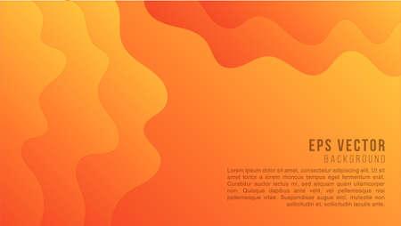 Orange papercut abstract text background paper cut gradient red to yellow. can use for poster, banner, flyer, pamphlet, leaflet, brochure, catalog, web, site, website, presentation, book coverのイラスト素材