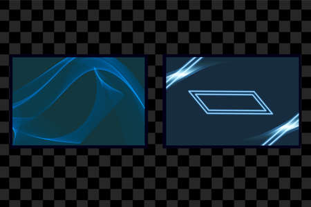 Set of blue background isolated vector with shine glow effect. can use for poster, banner, flyer, pamphlet, leaflet, brochure, catalog, web, site, website, presentation, book cover backgroundsのイラスト素材
