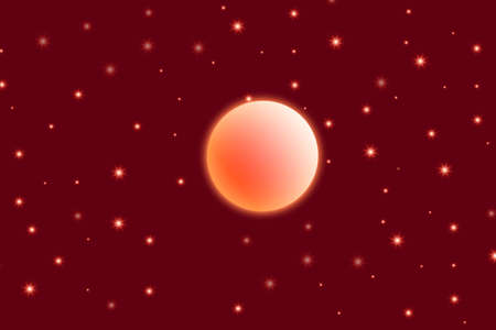 Red galaxy abstract background space with stars cosmic vector illustration. can use for poster, banner, flyer, pamphlet, leaflet, brochure, catalog, web, site, website, presentation, book coverのイラスト素材