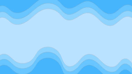 Blue gradient abstract paper cut background wavy shape papercut. can use for poster, banner, flyer, pamphlet, leaflet, brochure, catalog, web, site, website, presentation, book cover backgroundsのイラスト素材