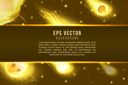 Dark brown galaxy stars text background shiny cosmic glow effect.のイラスト素材
