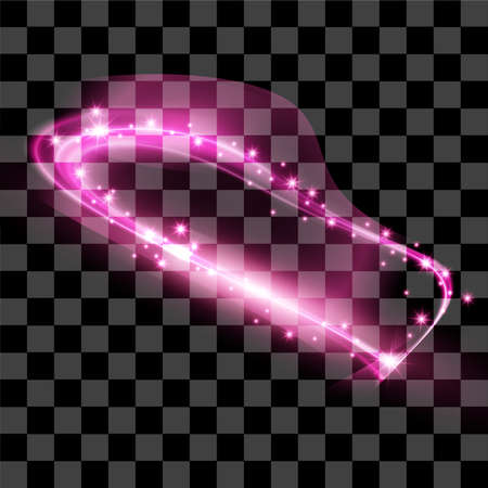 Pink abstract shine glow special effect ornament designのイラスト素材