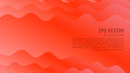Red wavy abstract background gradient.のイラスト素材
