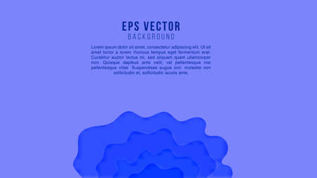 Dark blue purple abstract papercut background. paper cut back ground vector.のイラスト素材