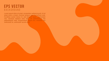 Orange Liquid background EPS Vector Editableのイラスト素材