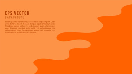 Orange Liquid background EPS Vector Editableのイラスト素材