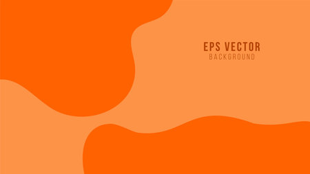 Orange Liquid background EPS Vector Editableのイラスト素材