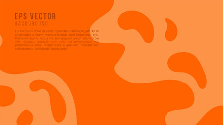Orange Liquid background EPS Vector Editableのイラスト素材