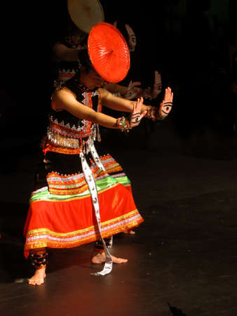 a traditional dancer from China at University of New Haven