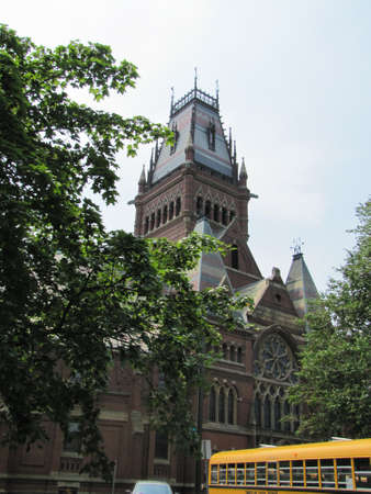 Cambridge, Massachusetts in the United States. Famous Harvard University - Memorial Hallのeditorial素材