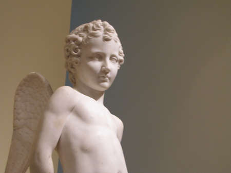 inside  Boston Museum of Fine Arts - American art - angel status