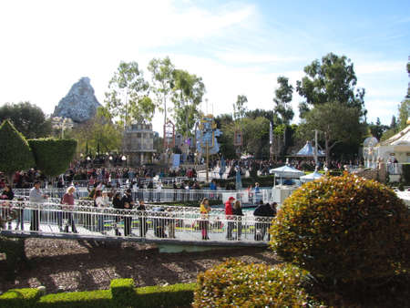 disneyland during Christmas time 2010のeditorial素材