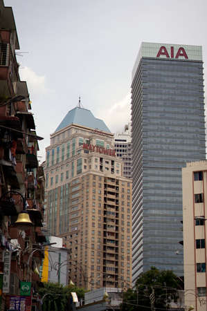 Kuala Lumpur, Malaysia - Oct 15, 2016 : Bank and Hotel tower view at Kuala Lumpur from Jalan Tun Razak area.のeditorial素材