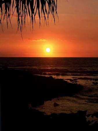 A Beautiful Hawaiian Sunsetの写真素材