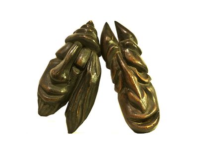 Two Wooden Masksの写真素材