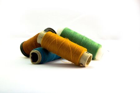 colored Sewing Threadsの写真素材