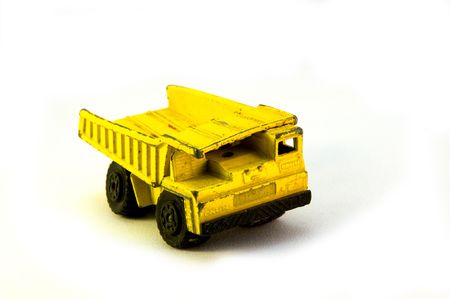 A Yellow toy Truckの写真素材
